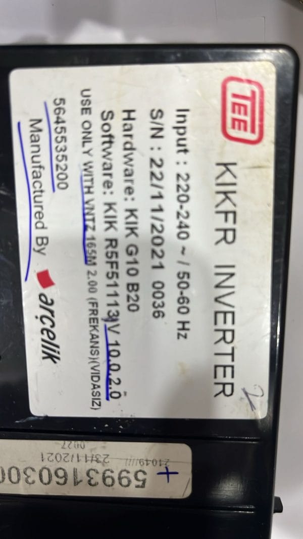 Buzdolabı İnverter Motor Kartı (Kıkfr ınverter 5645535200)